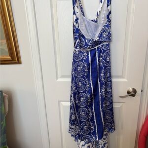 Joseph Ribkoff Blue and White Dress